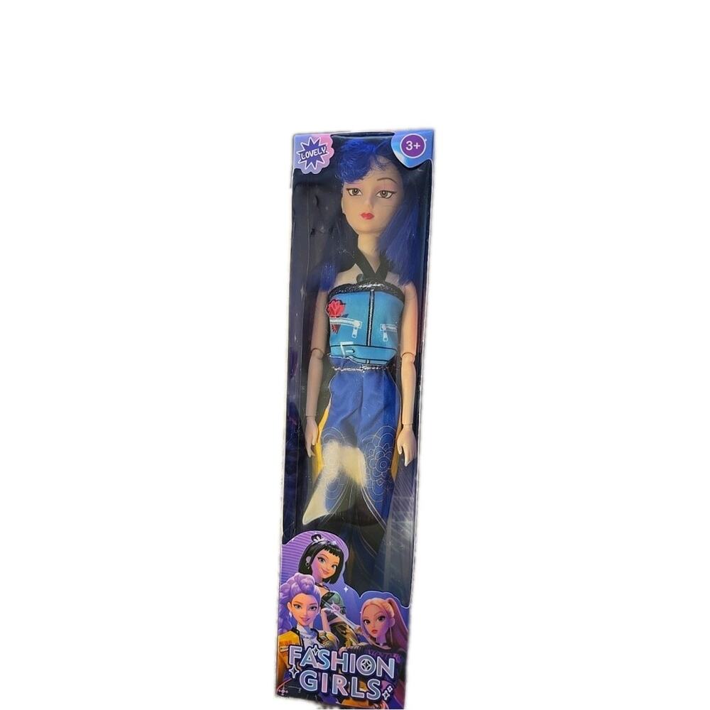 Fashion Girls Doll Blue Hair NEW